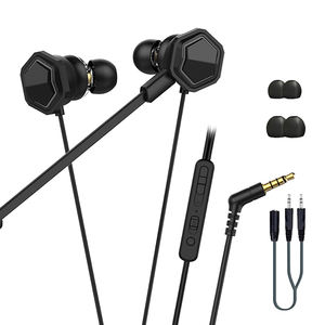 Casque de jeu filaire intra-auriculaire de bonne qualité avec trois haut-parleurs dynamiques de 6 mm dans l'oreille, écouteurs et casque - Product Image 4