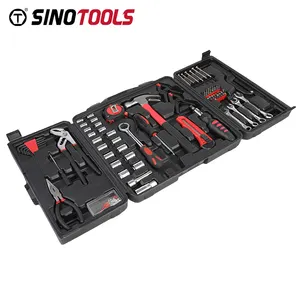 A Set Of Total Multipurpose Hand Tools Kit For Car Mechanic Necessary Maintenance Dismantling