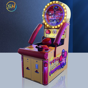 Máquina de jogo de boxe operada por moedas à venda em centro esportivo; equipamento de teste de força e alívio de estresse para boxe. - Product Image 4