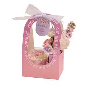 Boîte-cadeau <span class=keywords><strong>de</strong></span> bonbons <span class=keywords><strong>de</strong></span> Noël biodégradable ondulé avec poignée pour dessert au chocolat Apple OEM impression disponible - Product Image 6