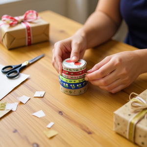 เทปตกแต่งอิลัน 2.5 ซม.x3 ม. ริบบิ้นลายกบสำหรับห่อของขวัญ DIY - Product Image 2