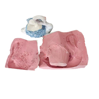 Petit Cygne Animal Moule En Silicone Pour Pots De Plantes En Béton Sculpture Pot De Fleur Moules Ciment Pour Pot De Fleur De Jardin Faisant Moulage