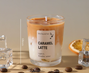 Collection de décoration d'intérieur, bougie parfumée, cadeaux d'anniversaire créatifs, bougies en forme de café glacé, latte - Product Image 4