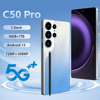 Nuevo Teléfono Inteligente Camon 50 Pro 5G 2026, Pantalla de 7.3 Pulgadas, Octa Core, 16GB+1TB, Android 15, LTE, CDMA, Doble SIM, Desbloqueado, para Juegos
