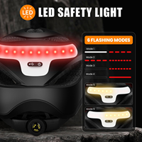 Casco Inteligente para Bicicleta con Luz de Freno Automática LED Recargable, Luz Trasera de Seguridad, Ligero, para Ciclismo Urbano