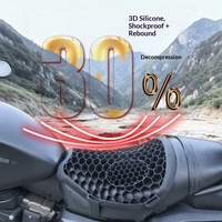Housse de coussin de siège universelle en Silicone pour moto et vélo électrique, accessoires respirants absorbant les chocs