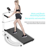 Mini tapis de course mécanique pliable en acier au carbone avec accoudoirs, réglage de la vitesse et de la pente, suivi des calories et de la fréquence cardiaque pour la maison et la salle de sport