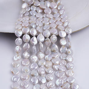 Perla Barroca de Agua Dulce Natural de 11-12 mm para DIY, Collar Semiterminado, Perla Blanca, Promoción por Tiempo Limitado, Venta al por Mayor en Zhuji - Product Image 1