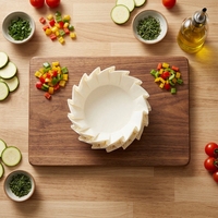 Plateaux en papier basque multi-tailles pour gâteaux au fromage, gâteaux éponge, gâteaux chiffon - Non pliables, antiadhésifs, écologiques, résistants à la chaleur