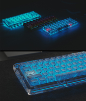 Double Shot ABS Keycaps Black Topographic Lines Backlit Shine Keycap Set Side Printed Dye Sublimation Cherry Profile TKL US