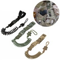 Sangle de tir et de chasse multifonctionnelle tactique anti-perte à dégagement rapide avec lanière élastique à ressort