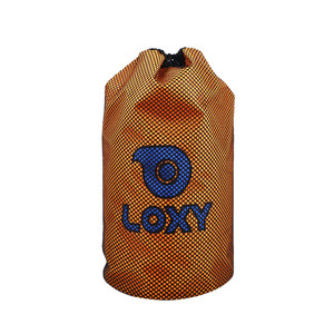 Sac à dos en polyester de marque personnalisée imprimé par sublimation bleue personnalisé sac à dos de sport à cordon de basket-ball avec maille - Product Image 3