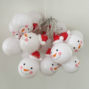 Wholesale Battery Operated 10 LED Christmas Snowman <strong>Ball</strong> <strong>String</strong> <strong>Lights</strong> From Home and Garden Decor - Product Image 4