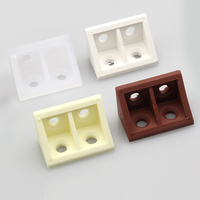 Support d'angle en plastique à 90 degrés avec couvercle, étagère en nylon à angle droit, support d'angle en plastique en forme de L pour meubles