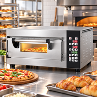 Four électrique de table commercial 900W à commande numérique en acier inoxydable, four de cuisson à porte simple, garantie 3 ans pour boulangerie-café, neuf