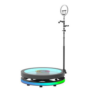 360 Degree Photo Booth Rotating <b>Stage</b> With Led Light For Smartphones Self Service Shooting <b>Platform</b> - Product Image 5