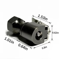 Adaptateur de valve de gonflage rapide de haute qualité à clipser, anti-fuite, en métal, pour pompe à air, gonfleur de pneus automobile