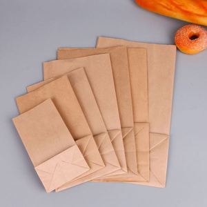 Bolsa de Papel Kraft SOS para Alimentos, Reciclable, con Logotipo Personalizado, para Restaurantes, Comida para Llevar, Entrega a Domicilio, Almuerzo, Pan, Sin Asas - Product Image 3