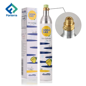 Cilindro de <span class=keywords><strong>Gas</strong></span> CO2 de Aluminio de 0.6L para Máquina de Soda, Cilindro Vacío de Aleación de Aluminio de 0.6L para Fabricante de Soda - Product Image 3