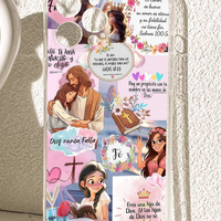 Coque de téléphone portable transparente en TPU souple avec impression croisée et message d'amour pour iPhone 11 12 13 14 15 16 17 Pro Max AirC