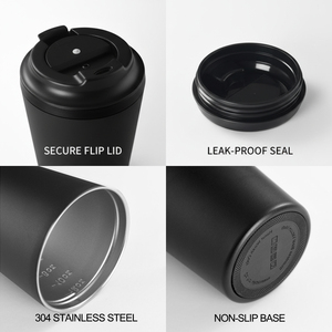 12oz Coffee Travel Mug Thermal Portable Coffee Cup Multiple Colors Wholesale Tumbler Custom Logo Stainless Steel Water Bottle - Product Image 3