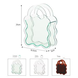 ऐक्रेलिक हस्तनिर्मित आधुनिक सादगी vase फूलों की व्यवस्था उच्च स्तरीय पारदर्शी रंग मछली टैंक घरेलू लिविंग रूम - Product Image 5