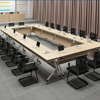 Nouveau design de bureau pliable minimaliste pour le bureau, la salle de classe et les salles de réunion - Meubles en bois durables