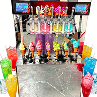 Machine à glace molle et yaourt glacé professionnelle avec commande tactile intuitive, 8 programmes personnalisables pour créer facilement des glaces crémeuses et onctueuses