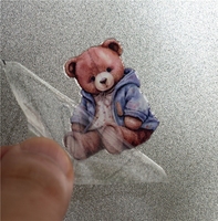 Etiquetas de Productos de Lujo Impermeables, Logotipo 3D Impreso, Calcomanías de Transferencia UV, Etiquetas de Vinilo DTF Personalizadas para Empaque