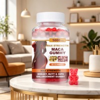 Gummies de Maca 5000mg Force Maximale, 60 Unités – Complément Naturel pour l'Augmentation des Seins, des Fesses et des Hanches pour Femmes