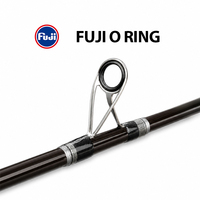 Canne à pêche en mer profonde Big Game Acid Wrap, poignée métallique, enroulement spiralé, canne de bateau 1,5 section, canne à la traîne pour thon 1,98 m