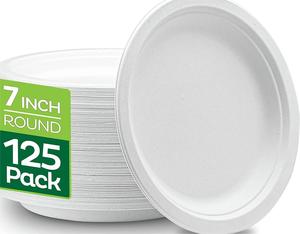 Platos Desechables de Bagazo de Caña de Azúcar <span class=keywords><strong>BIOPACK</strong></span> Personalizados, Tamaños de 6'' a 12'' para Restaurantes/Bodas - Venta al por Mayor y Logotipo Personalizado - Product Image 2