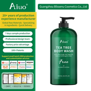 OEM Natural Eco-Friendly Tea Tree Oil Shower Gel Refreshing Anti-Aging Skin Liquid <strong>Body</strong> <strong>Wash</strong> For Men Whitening &amp; Perfumed Bubble - Product Image 1