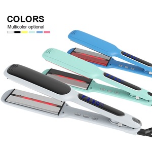 Lisseur de <span class=keywords><strong>cheveux</strong></span> infrarouge de 2 pouces de large avec écran LCD, chauffage rapide PTC, fer à <span class=keywords><strong>lisser</strong></span> <span class=keywords><strong>pour</strong></span> tous types de <span class=keywords><strong>cheveux</strong></span> - Product Image 2