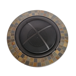 Trépied <span class=keywords><strong>Barbecue</strong></span> Poêle Camping Bonfire Party Réchauffement Cuisson <span class=keywords><strong>Brasero</strong></span> BBQ Fire Pit Avec Mesh Cover - Product Image 2