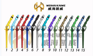 Yeni toptan derin deniz Trolling çubuk <span class=keywords><strong>2</strong></span> #4 # alüminyum bükülmüş popo katlanabilir yüksek kalite güçlü ayarlanabilir Trolling balıkçılık popo - Product Image 6