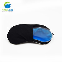 Compresse de gel réutilisable pour thérapie chaude et froide avec masque oculaire pour le sommeil, masque de sommeil froid avec bande réglable pour soulager le stress oculaire