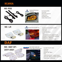 Kit de feux de jour à LED pour camion 24V Blanc & Ambre Kit de modernisation des feux de jour pour Scania S et R Series 2016+ Accessoires de voiture