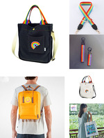 Ruban arc-en-ciel du fabricant, vente en gros, utilisé dans les sacs à dos et divers accessoires