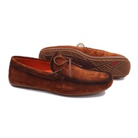 Chaussures de conduite en cuir véritable, en daim de vache, faites à la main, personnalisables avec logo, de haute qualité, style mode, OEM ODM