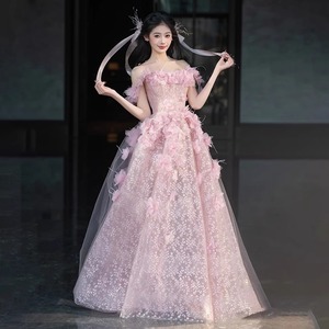 S2759N Nuovo <span class=keywords><strong>Abito</strong></span> <span class=keywords><strong>da</strong></span> Principessa Rosa <span class=keywords><strong>Monospalla</strong></span> per <span class=keywords><strong>Cerimonia</strong></span> di Quindicennato, Banchetto, Festa di Compleanno, Elegante <span class=keywords><strong>Abito</strong></span> <span class=keywords><strong>da</strong></span> Sera - Product Image 3