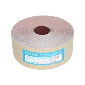 Hot Sales Flexibele Doek Backing 60-600 Grutten Aangepaste Maten Rood Aluminiumoxide Schuren Rolband