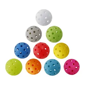 Оптовая продажа, персонализированные Профессиональные Бесшовные Светодиодные шарики с логотипом, несколько цветов, одобренные USAPA, полые шарики для пиклбола на открытом воздухе