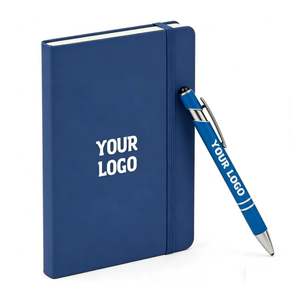 Custom Printed PU Leather <b>Notebook</b> A5 A6 Size Thread Binding <b>Notebook</b> Office School Paper Cover Journal <b>Diary</b> - Product Image 1