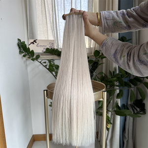 Estensioni per capelli umani europei vergini <span class=keywords><strong>biondo</strong></span> <span class=keywords><strong>platino</strong></span> 60A con nastro adesivo, lisce, da 18, 20, 22 pollici, disponibili in stock, pronte per la spedizione - Prezzo all'ingrosso - Product Image 3