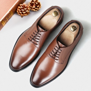 Zapatos Oxford de Moda para Hombre 2025 - Zapatos Formales de Negocios con Cordones de Cuero para Caballero - Zapatos Casuales de Alta Calidad para Otoño que Aumentan la Estatura - Product Image 1