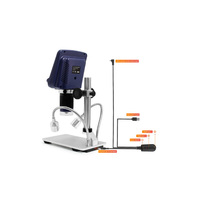 Usb Digitale Microscoop Met Scherm Voor Telefoon Reparatie Solderen Tool Bga Smt Sieraden Taxatie Biologisch Gebruik Kids Cadeau Ad106