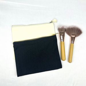 Bolsa de Algodón Personalizada al por Mayor, Bolsa de Aseo de Lona Negra, Bolsa de Maquillaje de Algodón Natural Ecológico - Product Image 2