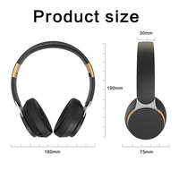 Mendukung Kartu SD HiFi Stereo Headset Earphone V5.0 Portabel Dilipat Olahraga Earphone Nirkabel dengan Mikrofon