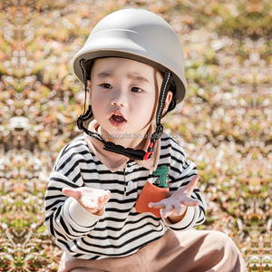 Logotipo personalizado Niños <span class=keywords><strong>Cascos</strong></span> de bicicleta Moldeado integralmente Niños Bebé Bicicleta Medio casco bebé bicicleta casco - Product Image 1